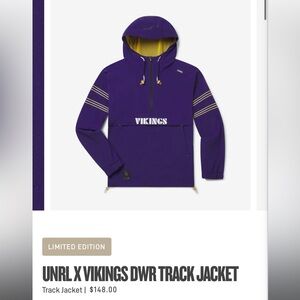 UNRL Vikings Purple Track Jacket